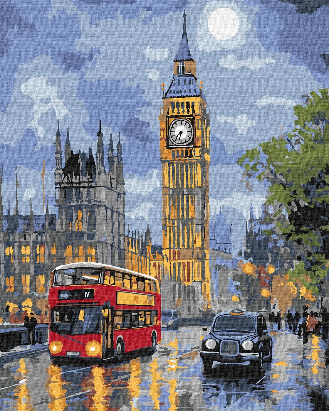 Painting by numbers "Ideyka" /KHO3662/ "London at night" 40*50 cm