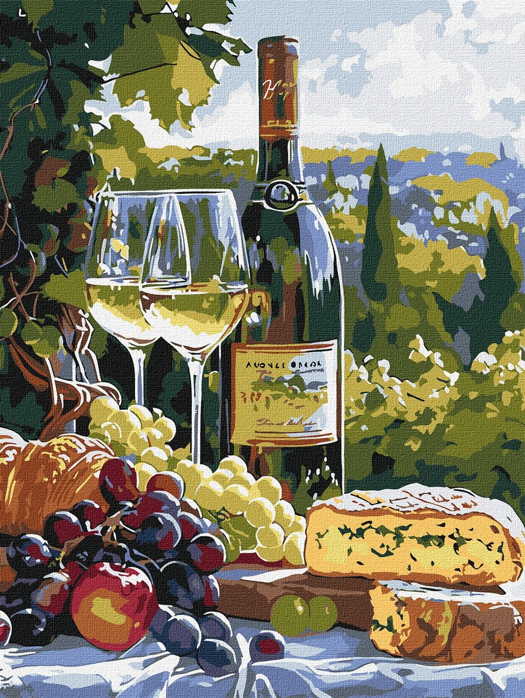 Картина за номерами "Ідейка" /KHO5708/ "Смак шардоне" 30*40см