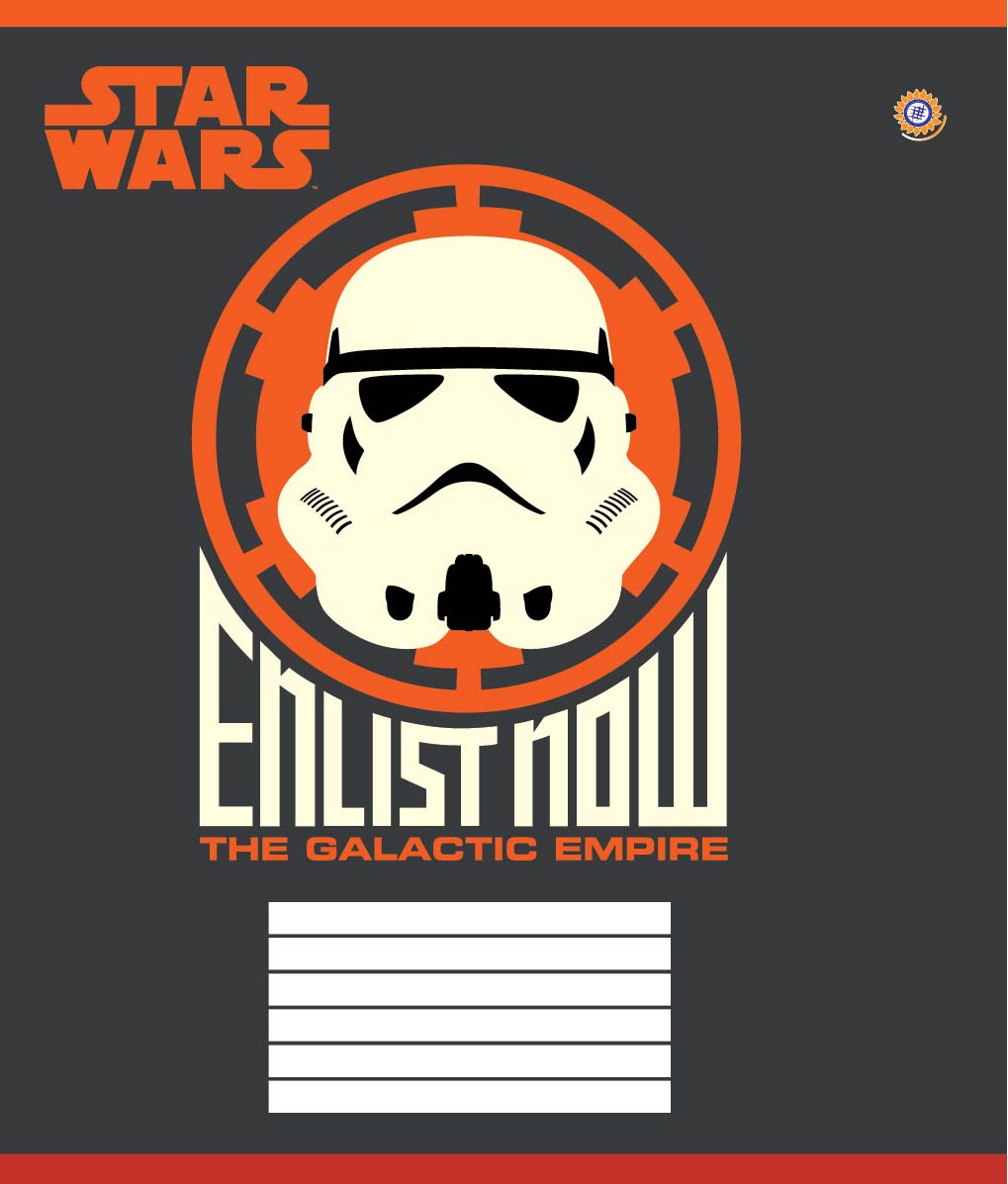 Student's notebook "ZU" 12 sheets == /793957/ "STAR WARS ICONS" (25/500)