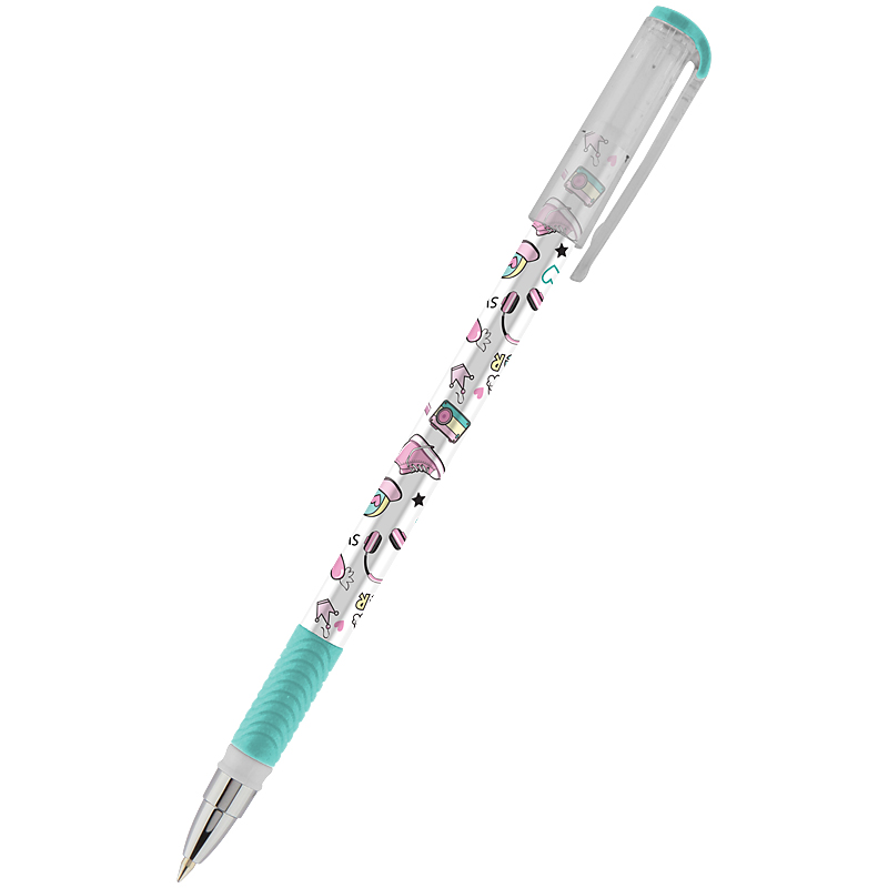 Ballpoint pen "Kite" /K24-032-1/ "Girl Power" blue (28/1260)