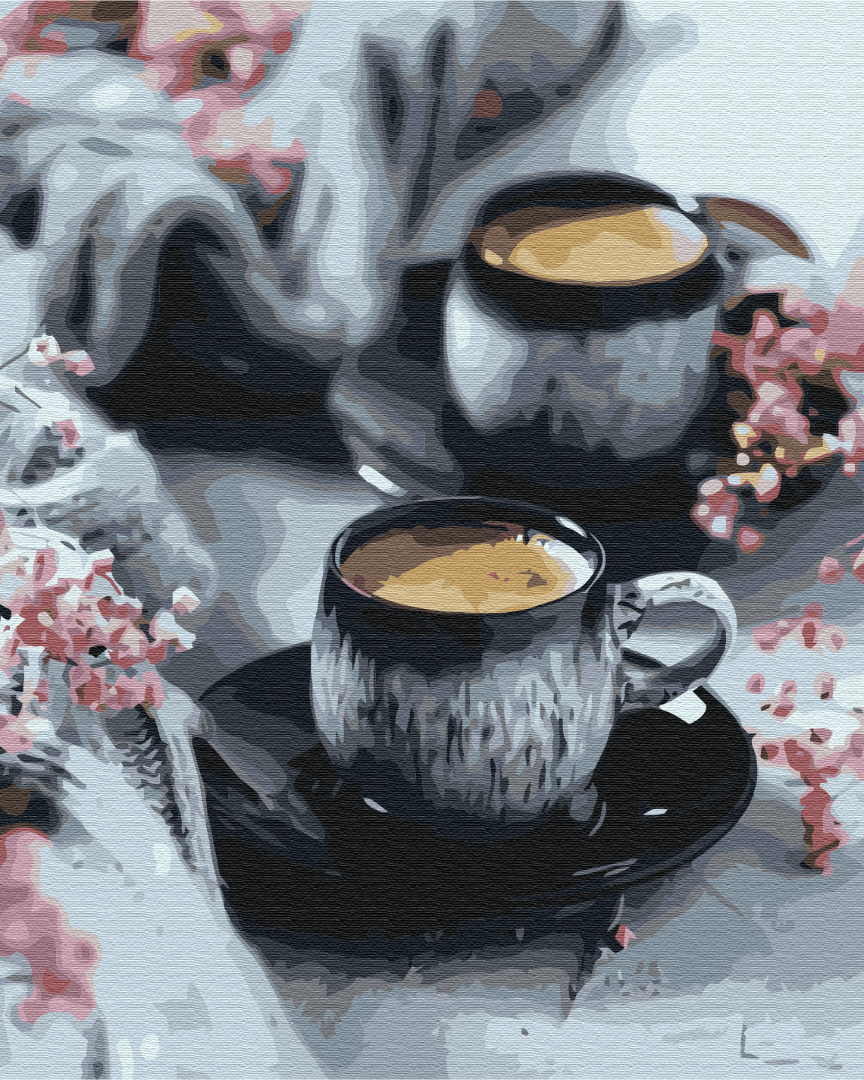 Картина за номерами "Brushme" /BS52053/ "Кава в чашках" 40*50см