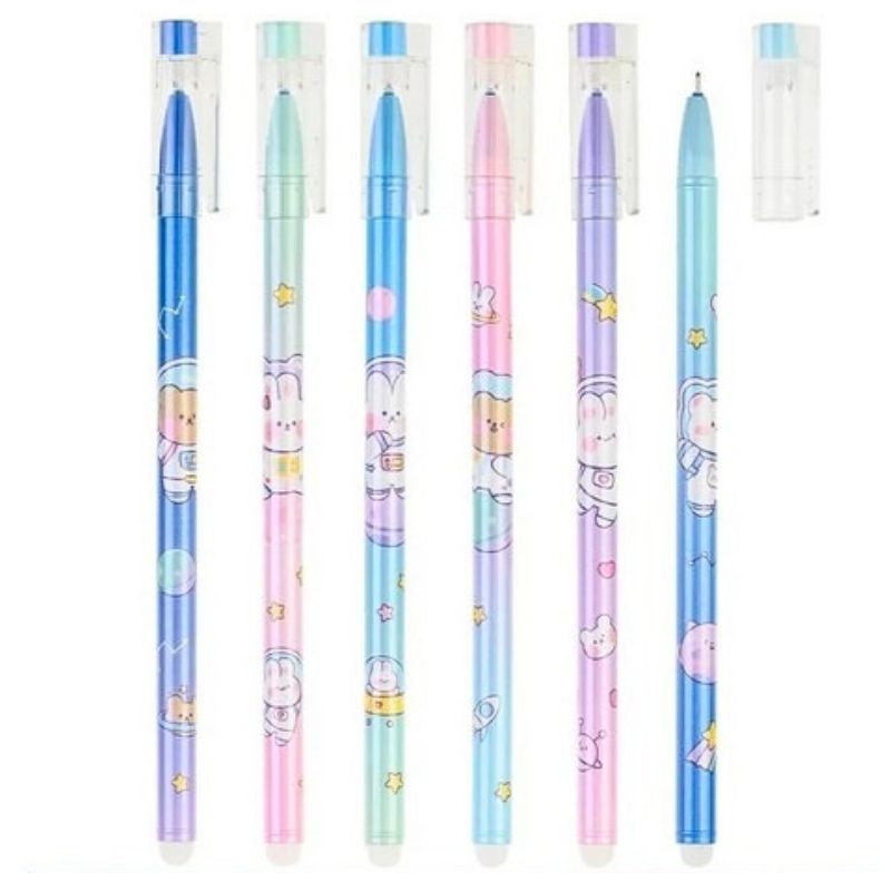 "Write-erase" pen "JO"/1838/ "Animals", 0.5mm, blue mix (12/144/1728)