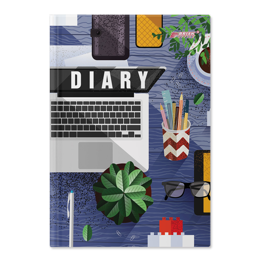 Diary ZV-43 n/d "DEKOR" No. 4435-4 "Office graphics" 176 sheets. == 142x203 (10)