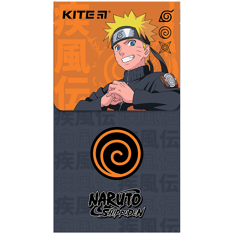 Блокнот 80х145мм/60арк. "Kite" /NR24-092/ на магніті, # Naruto