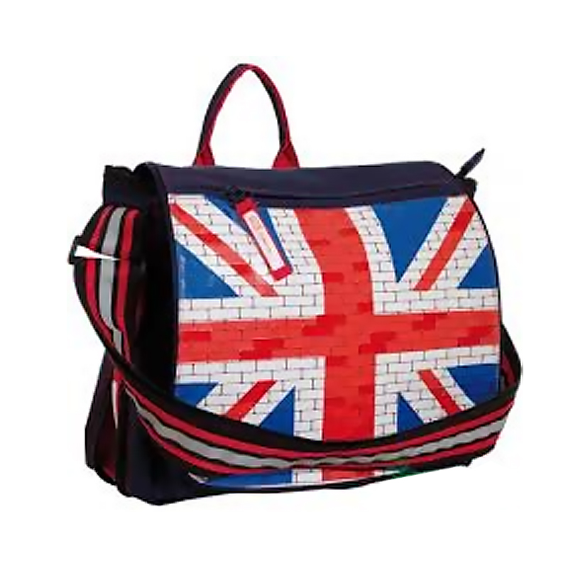 Crossbody bag "YES" /551552/ "Britwall", blue, 32*25*12cm (1/10)