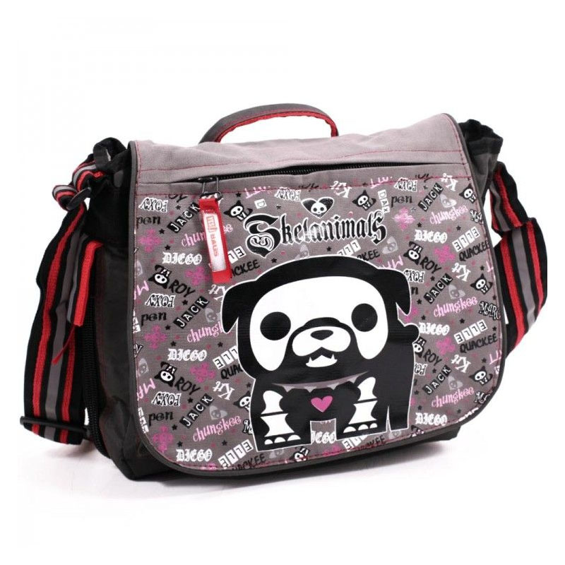 Crossbody bag "YES" /551561/ "Skeldogs", gray, 32*25*12cm (1/10)