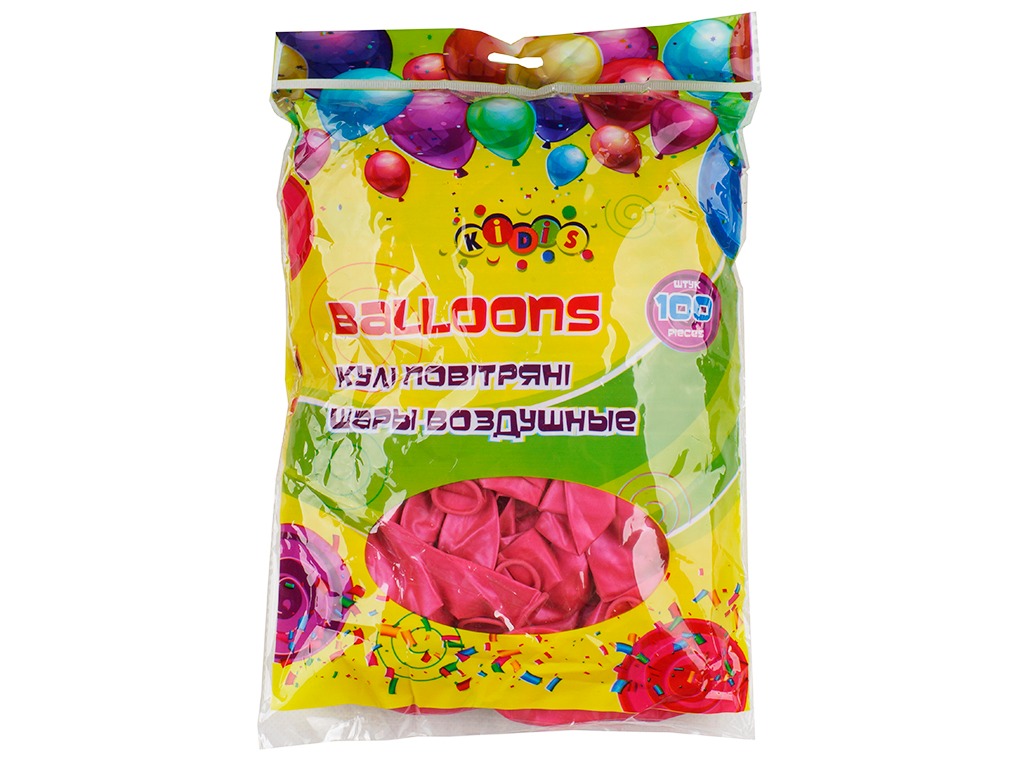 Air balloons "Kidis" /8651/ Raspberry mother-of-pearl, 12'(30cm) 100pcs/pack