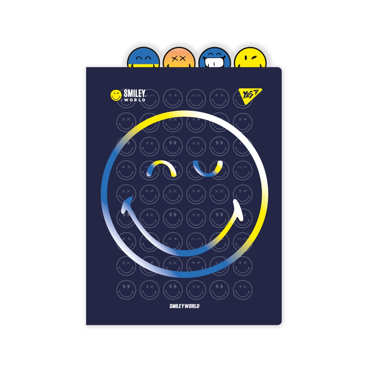 Corner folder A4 "Yes" /492180/ "Smiley World" with shaped dividers (1/24/96)