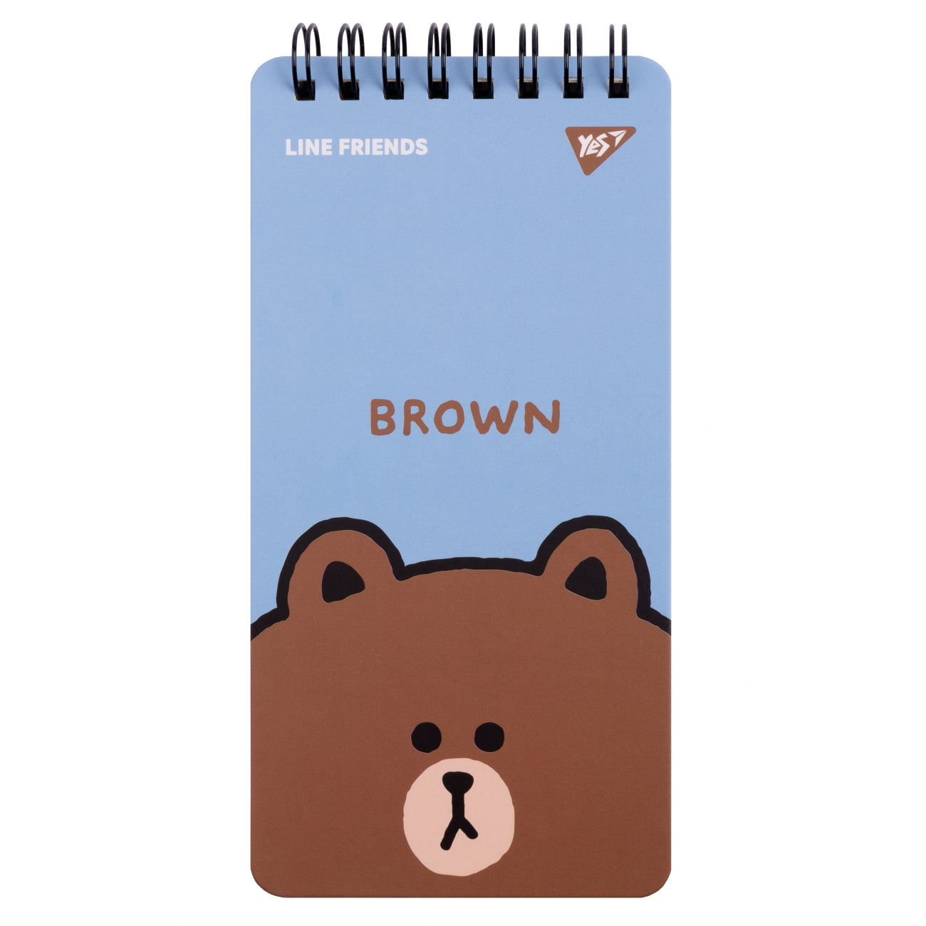 Notebook 80x160/60 double spiral "YES" /151763/ "Line Friends" Brown (1/30/60)
