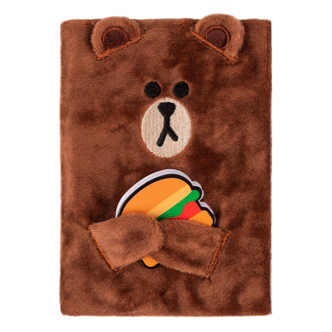 Блокнот пухнастий А6/80 == "YES" /151745/ "Line Friends" Brown (1/12/24)