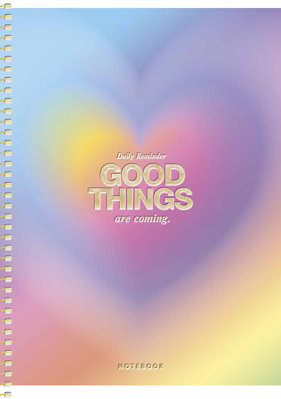 Notebook "Genius" /B5-SC-080-6134K/ 80 sheets # spiral, PC, mat/lam + embossing, 90g/m2 (4/56)