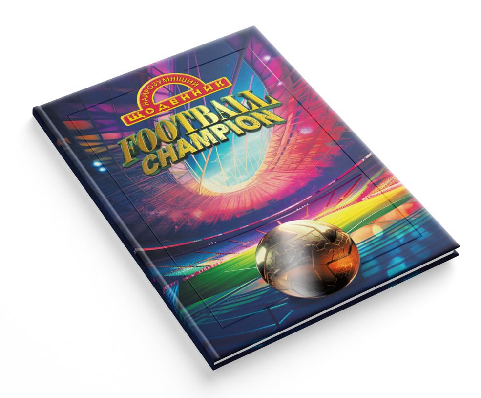 Щоденник шкільний "Найрозумніший" тв.обкл. /1В2695/ СЕНДВІЧ "Football", мат лам-виб УФ-лак+тис (1/20)