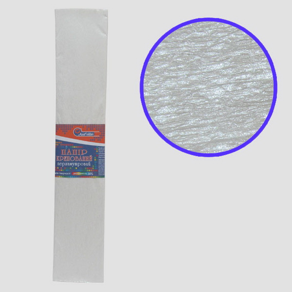 Corrugated paper 30%, 20g/m2 JO /KRPL-80101/ 50*200cm, White pearl (10/200)