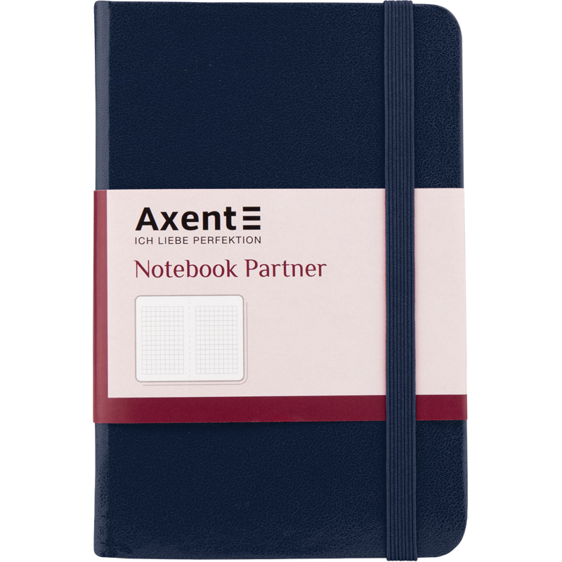 Блокнот "Axent" /8301-02-A/ Partner, 95*140/96арк, кліт, синя (1/24)