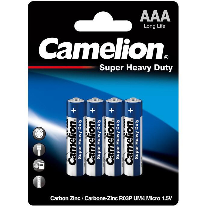 Battery "Camelion" /R03/4bl (blue)/586/ salt, 1.5V, little finger (4/48)