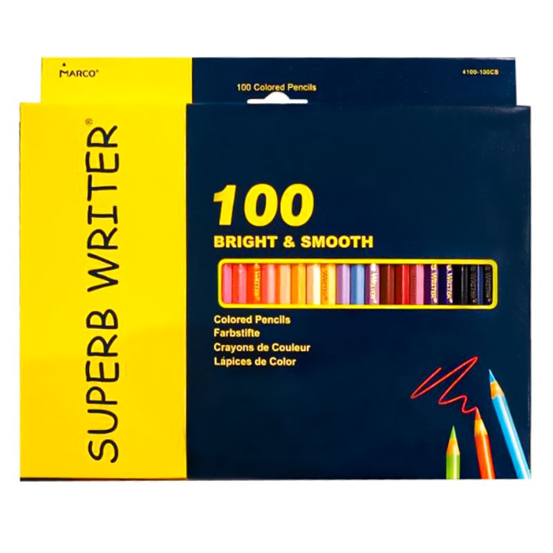 Colored pencils "Marco Superb writer" 100 pcs. /4100-100CB/ hexagonal (1/4/24)