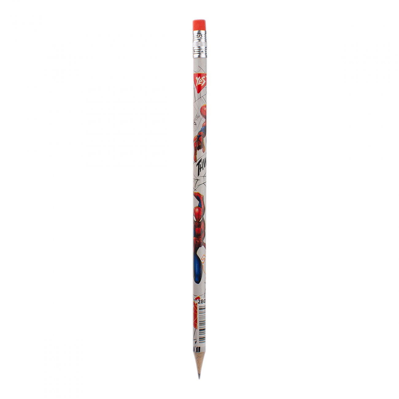 Pencil "Yes"/280573/ "Marvel.Spiderman" HB made of rubber. 36 pieces/tube (sharpened) (36/360/2160)