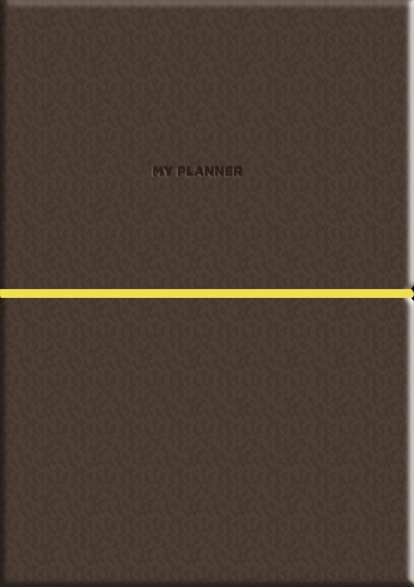 Планер А5/208 стор. недат."Genius" /A5-7103Brown/ обкл.поліуретан, крем блок, 80г/м2 "Brown" (1/12)