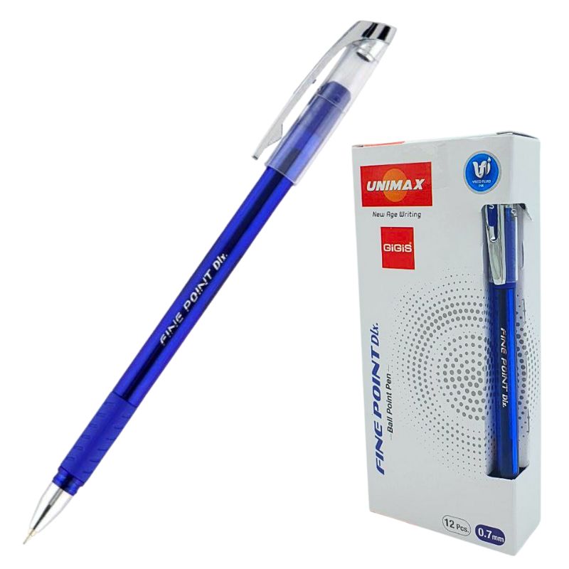 Ballpoint pen "Unimax" /UX-111-02/ "Fine Point Dlx." blue (12/120/1200)