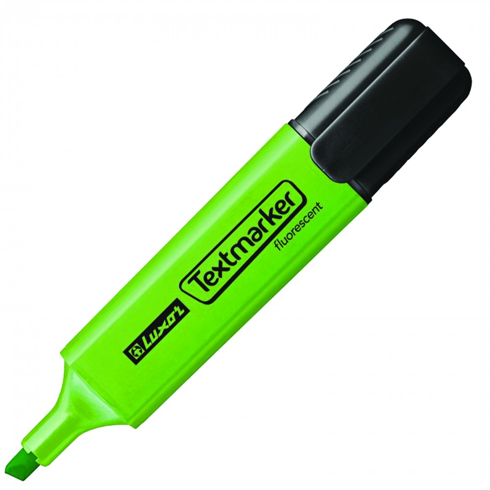 Marker text. "Luxor" /4152/ "Textmarker" green, 1-4.5mm (12/144)