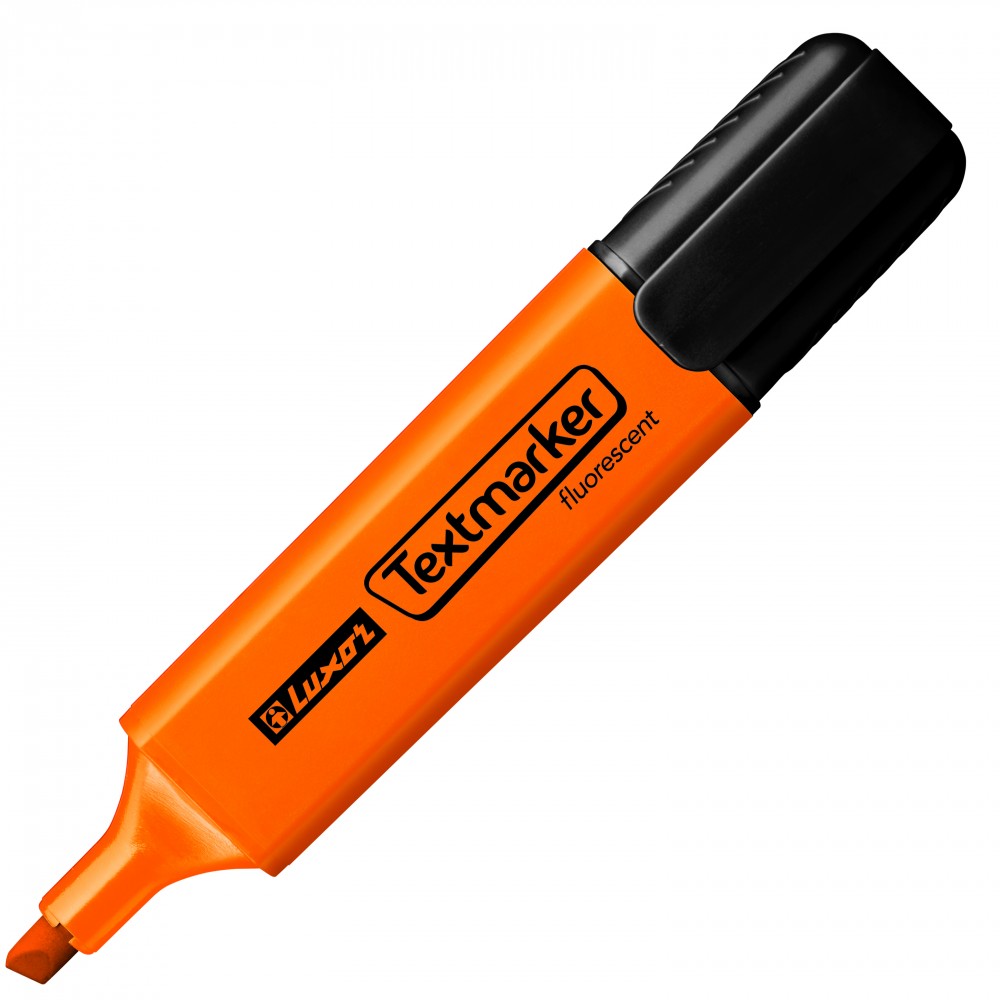 Marker text. "Luxor" /4153/ "Textmarker" orange, 1-4.5mm (12/144)