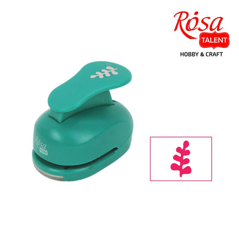 Shaped hole punch "ROSA Talent" /151/ 3.8 cm "Leaflet-1"