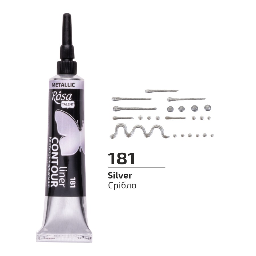 Universal contour "ROSA Talent" /135181/ Silver, 20 ml 1/4