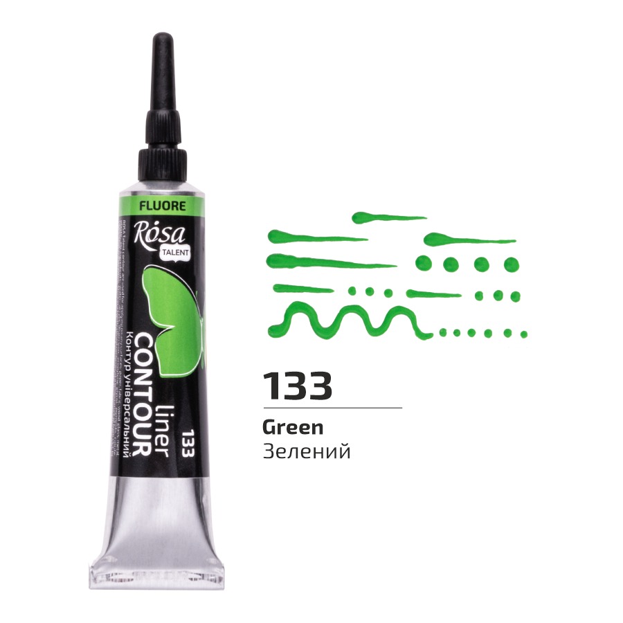 Universal contour "ROSA Talent" /135133/ Green, fluorescent, 20 ml 1/4