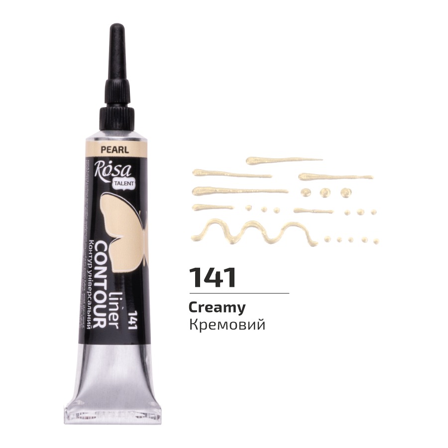 Universal contour "ROSA Talent" /135141/ Cream, pearl, 20 ml 1/4