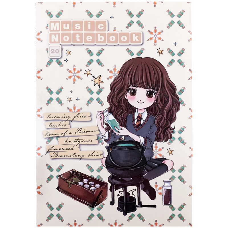 Notebook for music A4/20 sheets "Kite" /HP25-404/ Harry Potter (1/10)