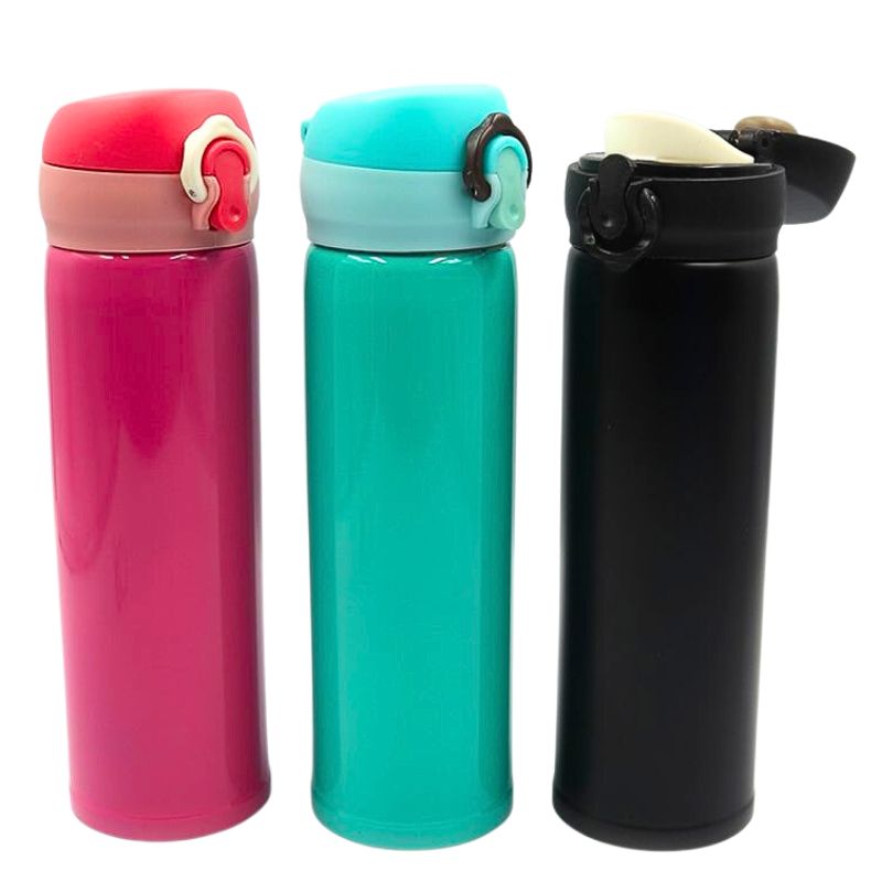 Пляшка-термос для води "JO" /YW-523/ "Classic" 500ml,  подвійна стінка, мікс