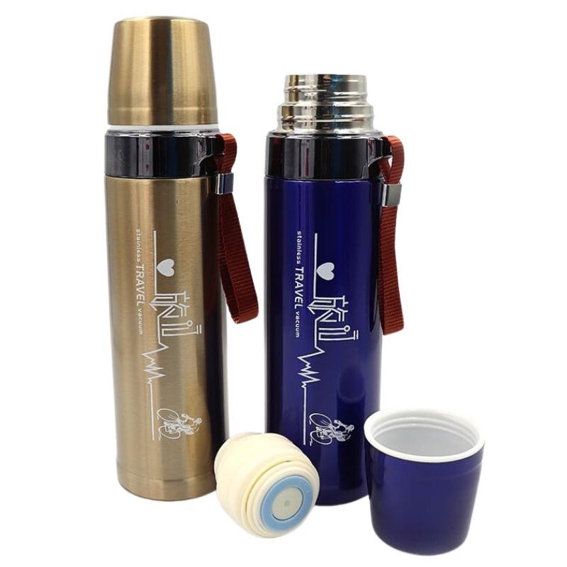 Термос "JO" /ZM-2821/584/ "Travel" 750ml, з петлею, подвійна стінка, мікс