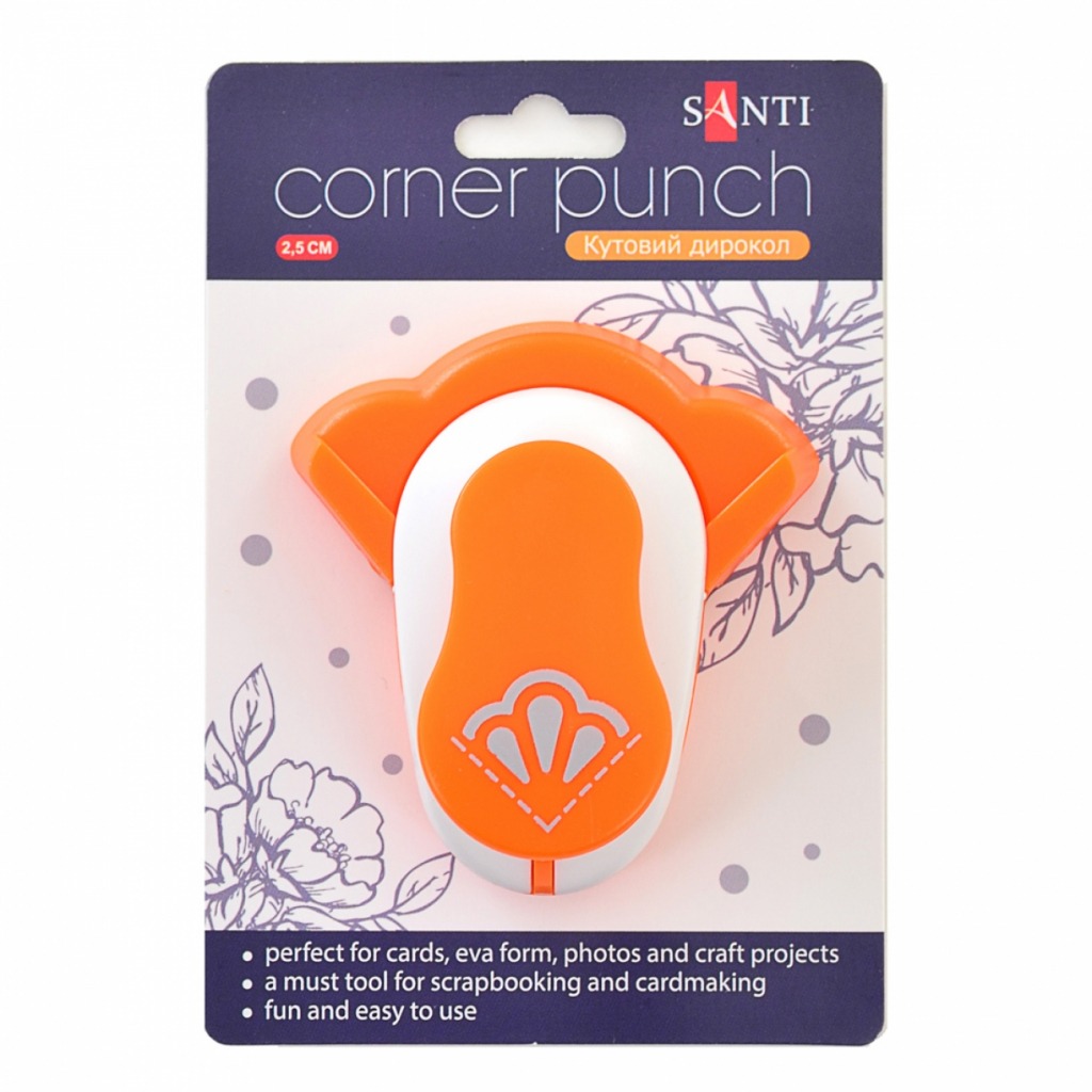 Corner hole punch "Santi" /240189/ "5" 2.5 cm (1/16/96)