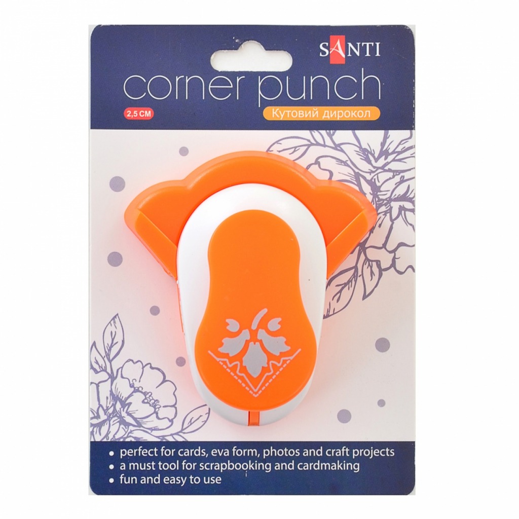 Corner hole punch "Santi" /240193/ "7" 2.5 cm (1/16/96)