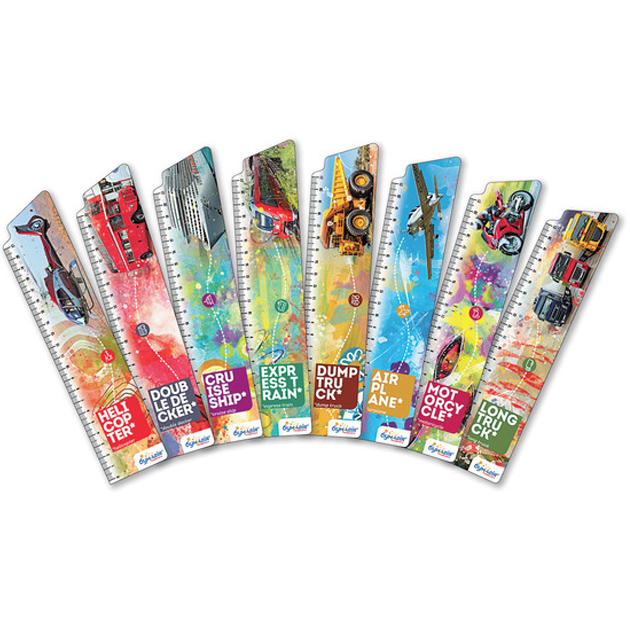 Bookmark for books "Paper" "Transport" 8pcs/pack (12)