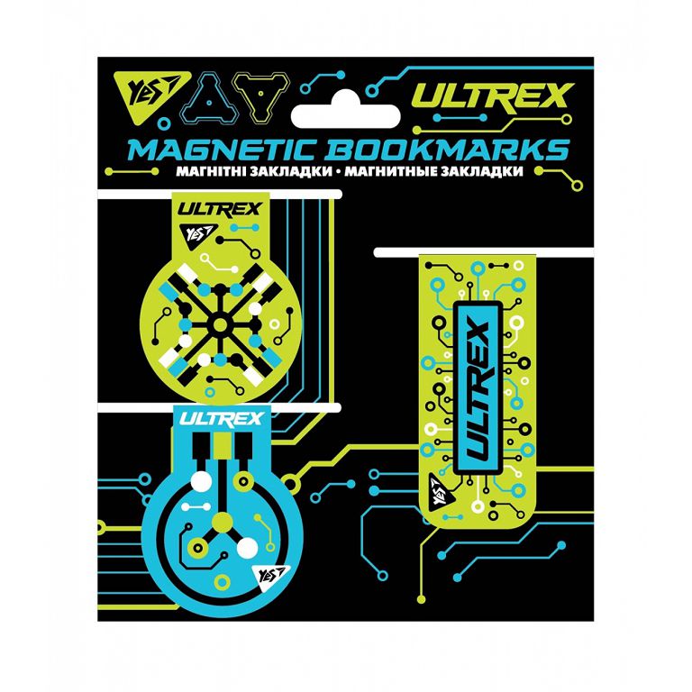 Закладка-магніт "Yes" /707619/ "Ultrex" 3 шт (1/10/50)