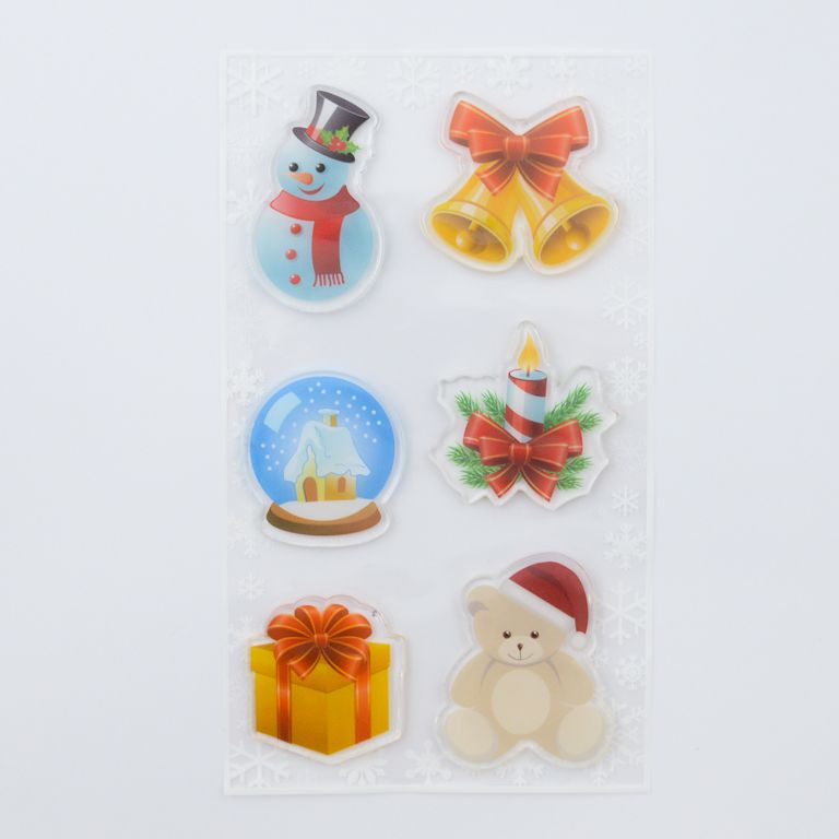 New Year's sticker "ANGEL GIFTS" /B-8364/ 20*20cm (12)