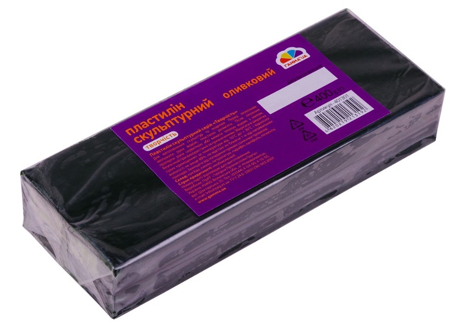 Sculptural plasticine "GAMMA'UA" OLIVE /401301/ 400g. (1/6)