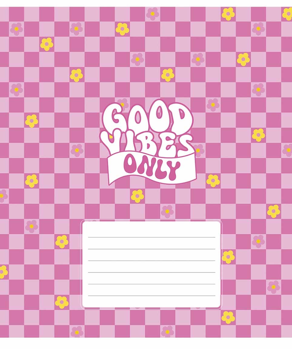 Student's notebook "Star" 24 sheets == /3561L/ "Good vibes only" VD varnish (girl) (25/200)