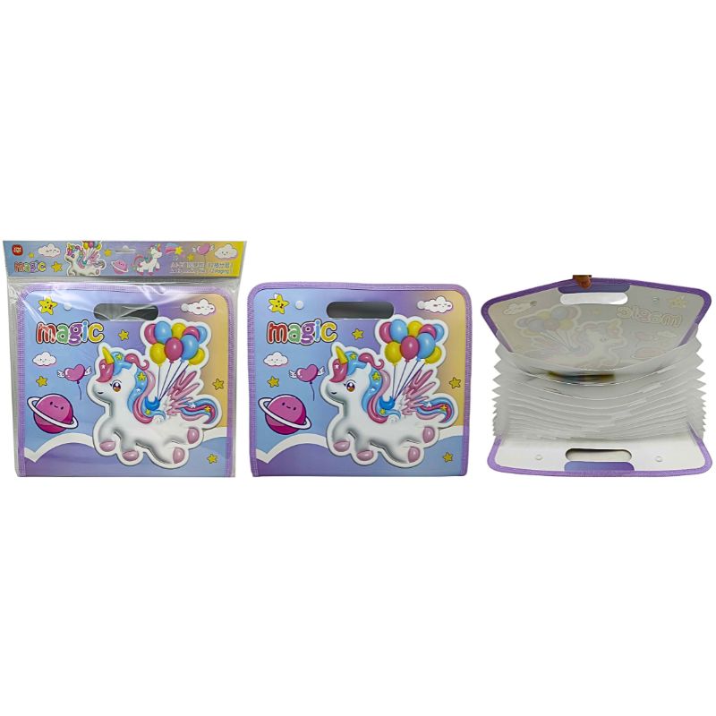Папка-портфель /С-4007/ А4 ПВХ з 12 відділеннями "Єдиноріг" 32,5*28см (1/30)