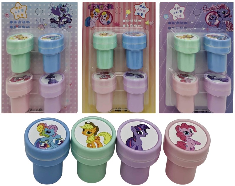 Stamp /254-PO/ "Pony" 4 items 25mm, in a blister (1/18)