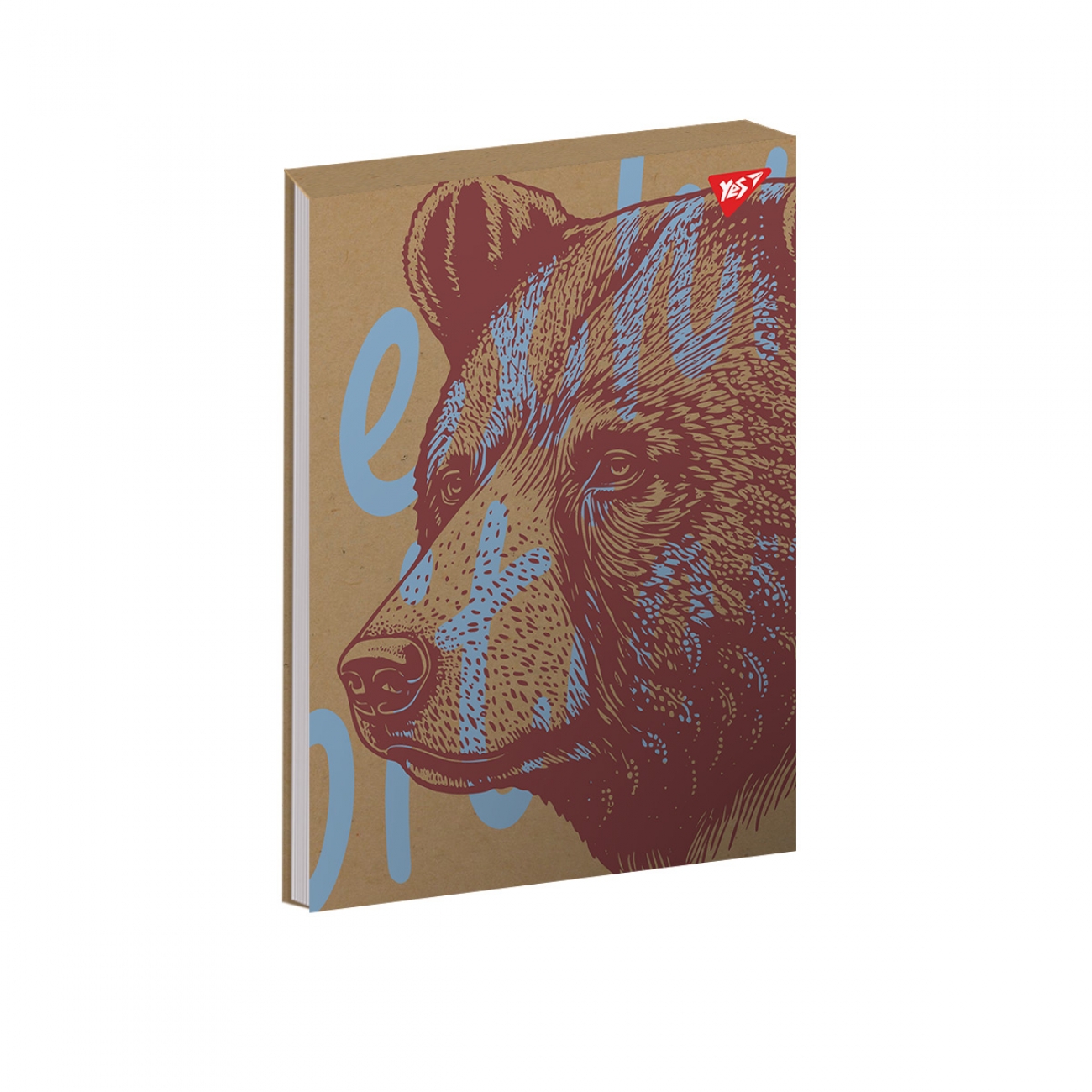 Notepad B5/80 # glue "YES" /151927/ "Animals" white, kraft (3/42)