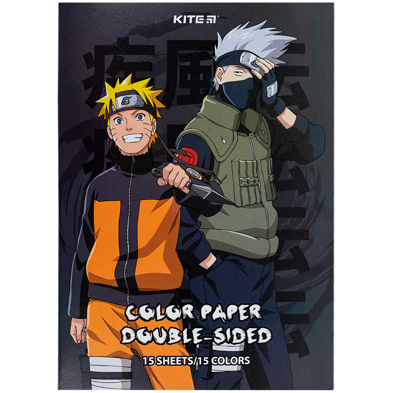 Color paper "Kite" /NR24-250/ double-sided A4/(15 sheets/15 rolls) Naruto Shippuden (1/50)