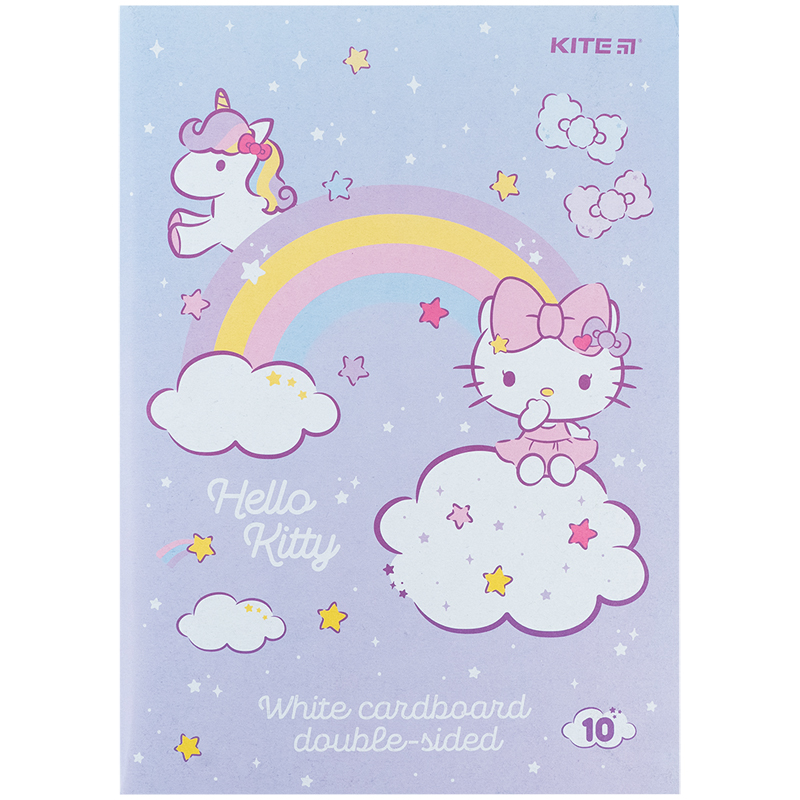 White cardboard A4/10 sheets. "Kite" /HK24-254/ two-sided, Hello Kitty (1/50)