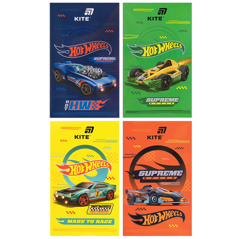 Sketchbook A6/50 sheets. "Kite" /HW26-195/ tablet, wireless. Hot Wheels (1/12)