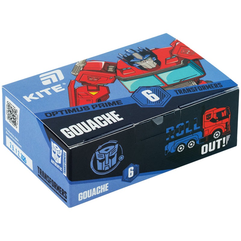 Gouache "Kite" 6 col. 20 ml /TF26-062/ Transformers (1/24)