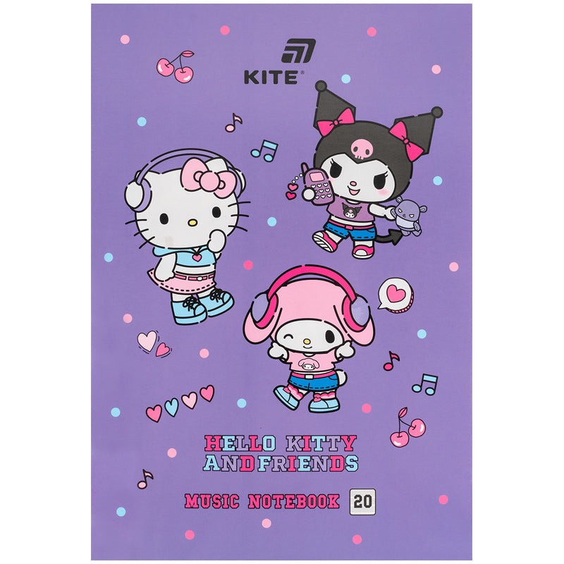 Notebook for music A4/20 sheets "Kite" /HK26-404/ Hello Kitty (1/10)