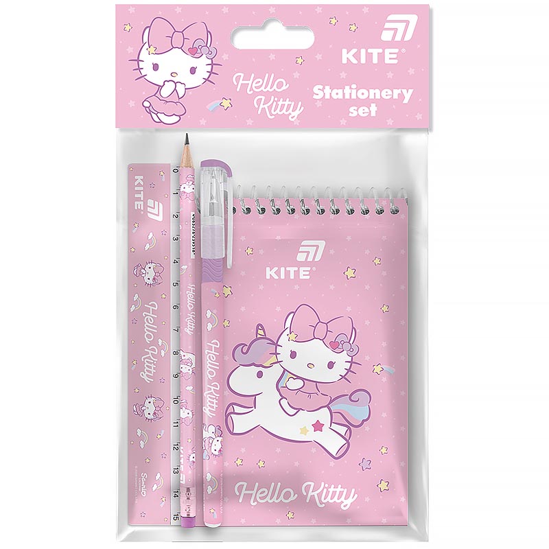 Набір канцтоварів "Kite" /HK26-S03/ 4 предмети Hello Kitty (1/20)