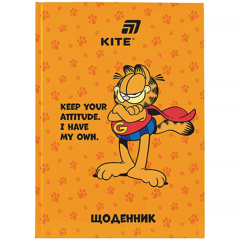 Щоденник шкільний "Kite" /GF26-262/ тверда обкл., Garfield Retro/Classic (1/20)