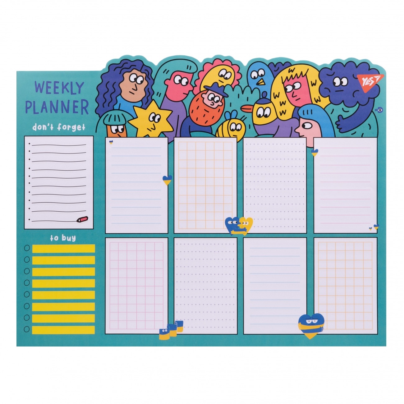 Planning 34.5*27 cm "Yes" /252400/ annual "Stand with Ukraine", 52 sheets. (1/30)